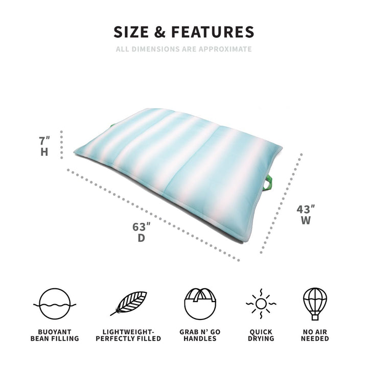 Dimensions lagoon lounger #color_rolling-wave-aqua